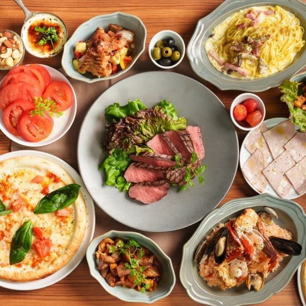 豊富な料理にワクワクが止まらない♪『120分イタリアン食べ放題コース』