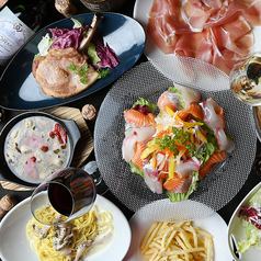 魚料理＆肉料理を堪能【贅沢PARTYコース】10品5,200円◇記念日に
