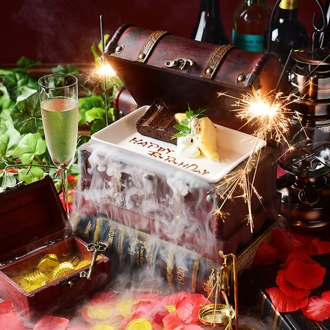 豪華デザートでサプライズ♪大切な日にもご利用ください！