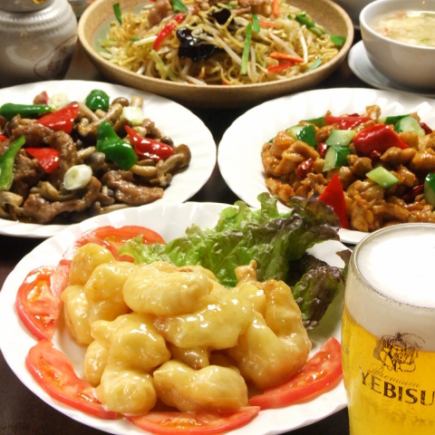 Recommended for a high-class banquet! [Satisfying Chinese banquet] 120 minutes of all-you-can-drink included ☆ 10 dishes for 3,680 yen