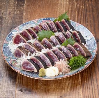 【品川店限定】藁焼き鰹塩たたき -高知県黒潮町産天日塩使用- 24切(5～6人前)