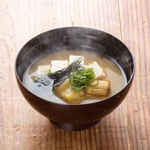 【めしに合う味噌汁も是非】高知青さのりと田舎豆腐の味噌汁