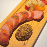 Large sautéed Italian sausage with homemade pickles (1 piece)