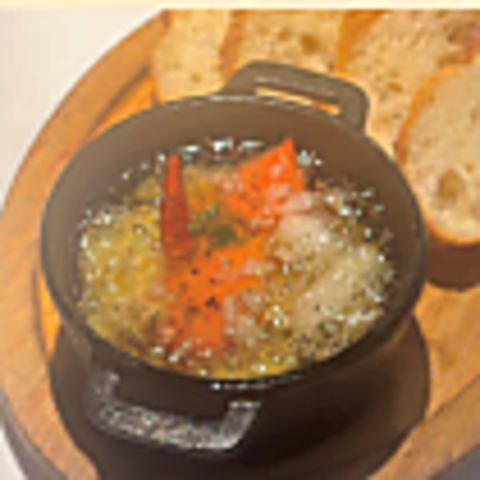 Mentaiko and Chinese yam ajillo (4 baguettes)