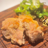 Chicken thigh confit - slow-cooked in oil