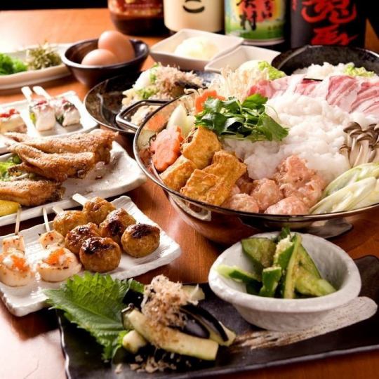 <Includes all-you-can-drink> 10 dishes that bring out the unique flavors of each item ``Rokukoku Pork Mizore Hot Pot DX Course'' 5,500 yen ⇒ 5,000 yen