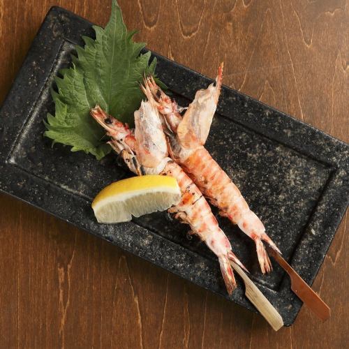 [Recommended 1] Grilled prawns with salt
