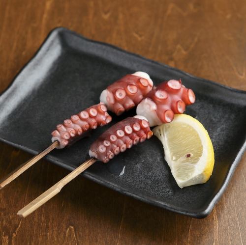 Grilled octopus with salt
