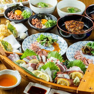 【店内すべてのお酒が飲放付き】明石海鮮と神戸牛の豪華メニューが大集合！「肉と魚のDXコース」