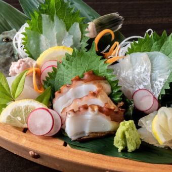 明石天然お造り5種盛り合わせ(2人前)