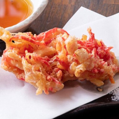 紅しょうがのかき揚げ