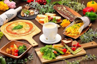 『プレミアム食べ放題』花畑牧場チーズのチーズフォンデュ⇒食べ放題<150分飲放>【7品4000円】