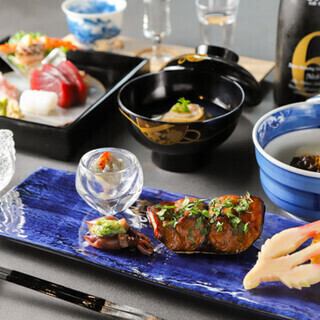 【福良月替わりコース】御献立は全8品。その時期一番の食材でおもてなしいたします《13200円》