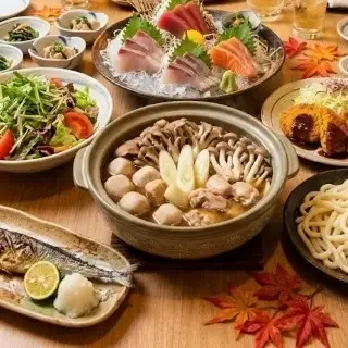 個室で秋の味覚を味わう！【150分飲み放題付き】～秋コース～ 5000円