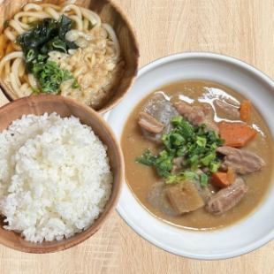 もつ煮定食