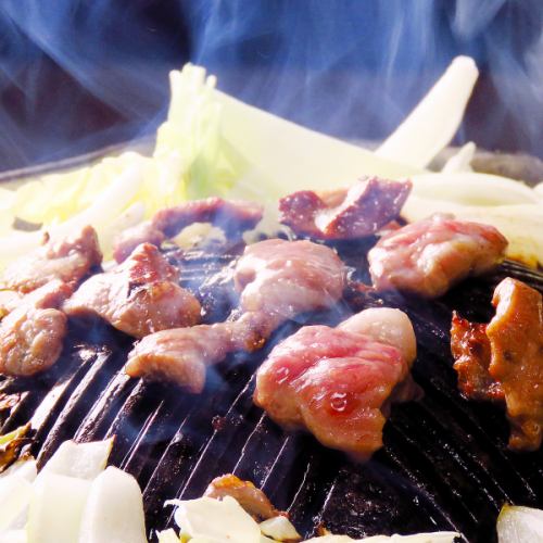 [The fragrance of charcoal is irresistible!] Enjoy the special soft Genghis Khan over charcoal!