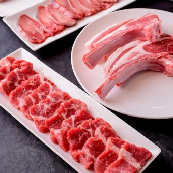 [Banquet VIP course] Carefully selected raw lamb shoulder loin and rare lamb ham ★ Top-quality Genghis Khan 8 dishes + 90 minutes of all-you-can-drink!