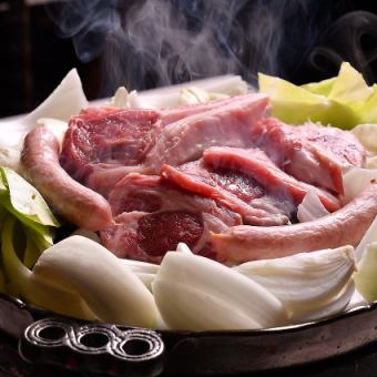 【宴会プレミアムコース】ラム肩ロースにラムレッグまで全7品+90分飲み放題!8,030円(税込)