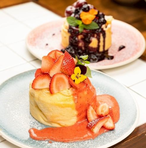 スチームスフレパンケーキ