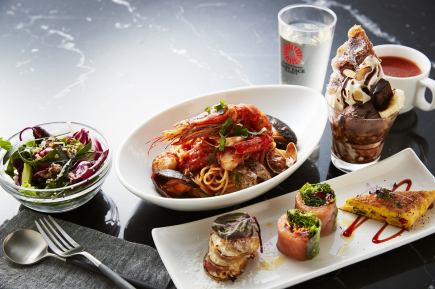 【平日限定リッチランチ】ドリンクバー付き!ちょっぴり贅沢でリッチなランチ♪