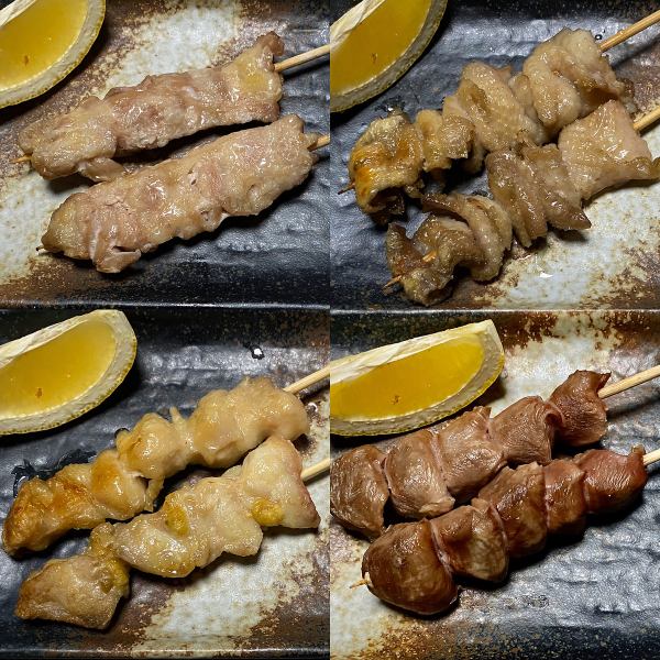 【当店自慢】店主厳選の焼き鳥各種各286円（税込）～