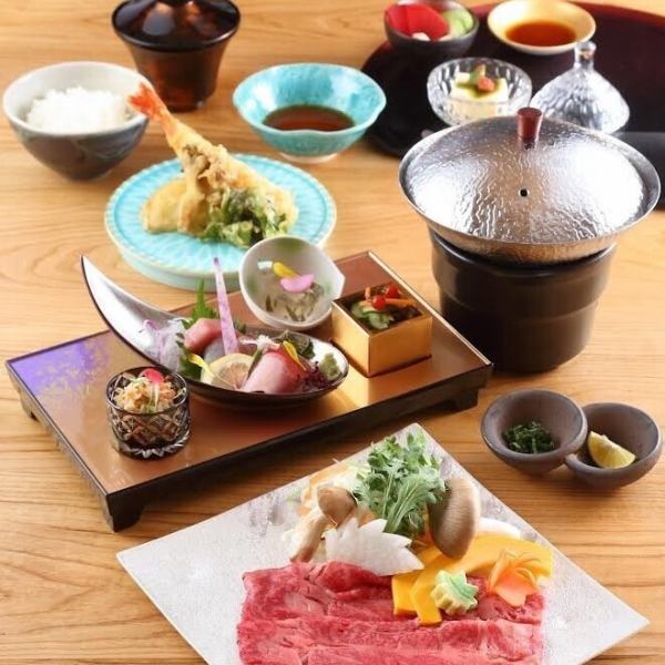 ■Japanese Black Beef Shabu-Shabu Set Meal/Kyoto Gourmet Lunch■