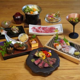 KAJIYAコース【めちゃお得！お肉も魚も大満足！夜限定コース！】