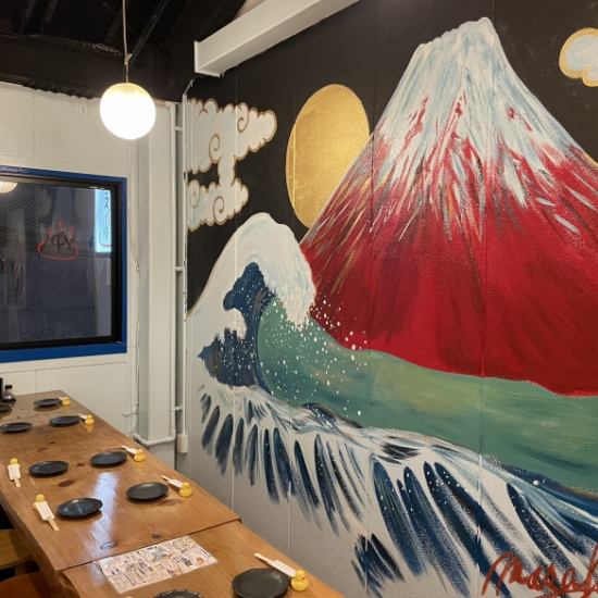 最大44名様までOK♪大きな富士山を見ながら乾杯♪
