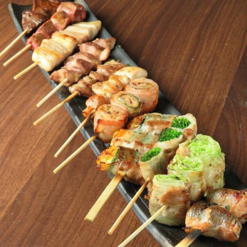 10 skewers of yakitori