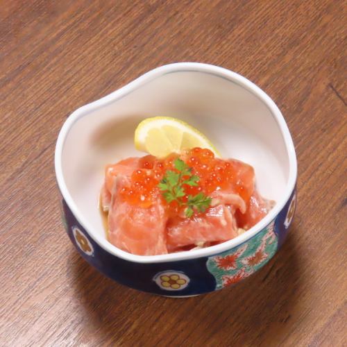 サーモンのクリームチーズ醤油