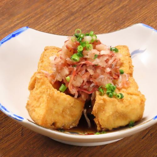 自家製厚揚げ梅じゃこおろし