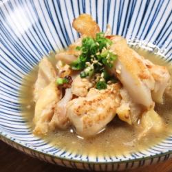ヤゲンナンコツの柚子ぽん焼き