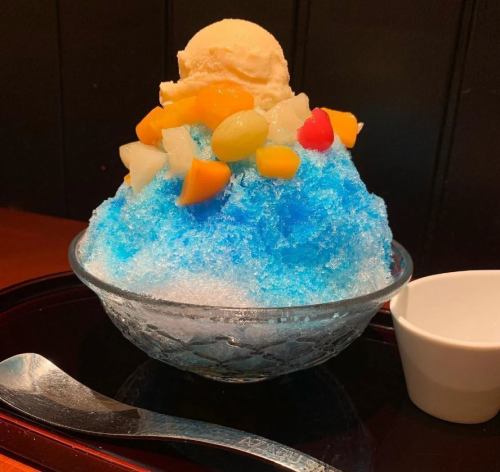 氷ブルーライチクリームソーダ　※デザートセット対象外