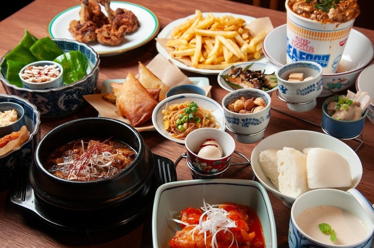 名物料理を楽しむオハラマーラーコースは120分飲放付で5000円！