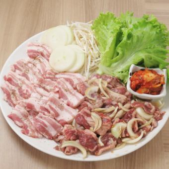 【スタンダードBBQコース】アジアン最強コンビ！サムギョプサル&プルコギ