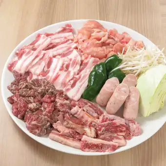 【カジュアルBBQコース】ハワイアン南国コンボ！ハラミ＆カルビ＆チキンコース