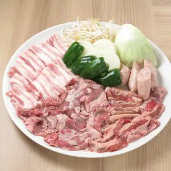 【ジンギスカン&豚コース】北海道BBQ！本場ジンギスカン＆釧路名物ざんぎ