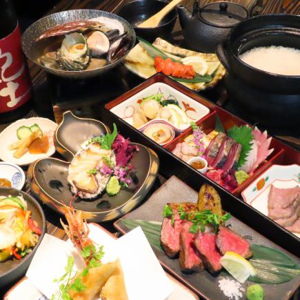 Business entertainment and celebrations ■ Ultimate banquet course ■ All-you-can-drink plan (beer and sake included) 15,000 yen (tax included)