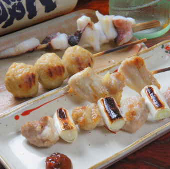 【おまかせ】串焼き盛り合わせ　（5本）