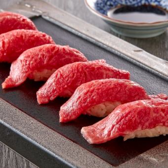 【2人以上僅限午餐】牛肉壽司&烤肉無限量供應 * 5,500日元(含稅)→2,970日元(含稅)(OS 60分鐘)