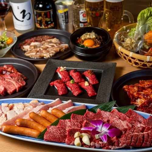 黒毛和牛食べ放題【ランチ60分飲み放題付き3500円(税込)・ディナー90分飲み放題付き4500円(税込)】