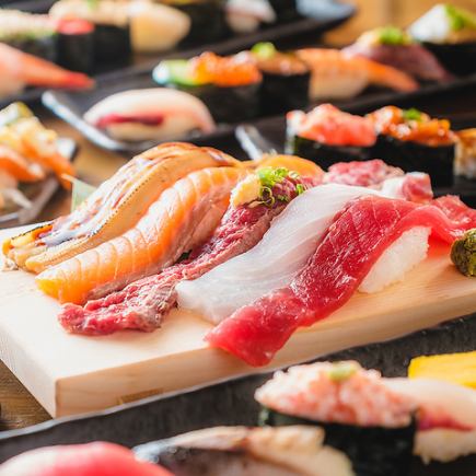 ●規格外●3h全110種 海鮮寿司.肉汁餃子.地鶏唐揚げetc..ほぼ全品食べ飲み放題3980円⇒2980円