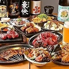 ●規格外●3h全110種 炭火焼き鳥.肉汁餃子.地鶏唐揚げetc..ほぼ全品食べ飲み放題3980円⇒2980円