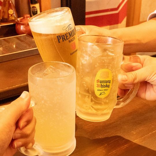 なんと5分前まで飲放OK】ホットペッパー限定100円(税込)引き！60分飲み放題1520⇒1420円(税込)