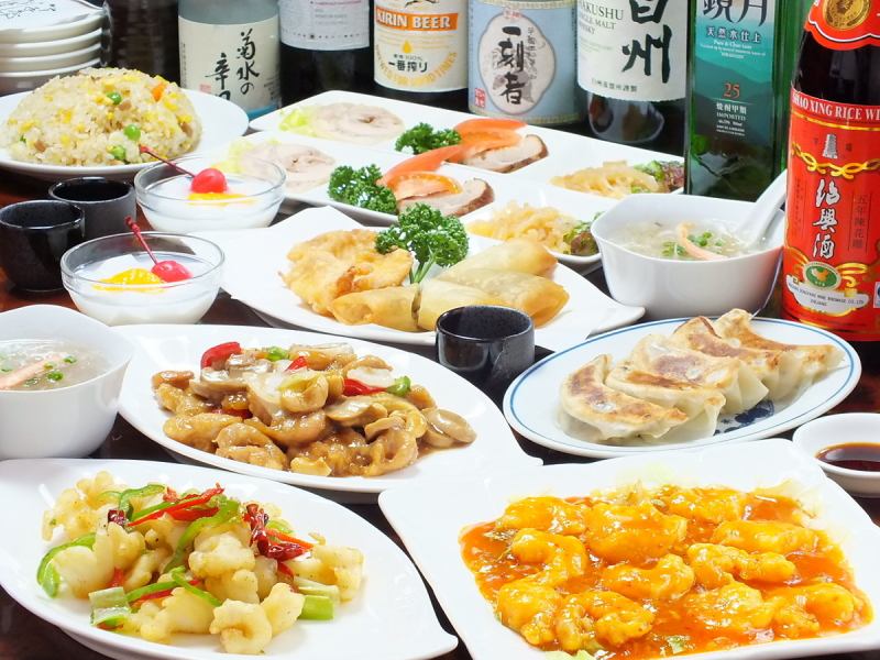 【人気コース】”餃子食べ放題！” お料理全8種 / 2H飲み放題付♪