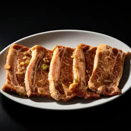 Marinated bone-in short ribs