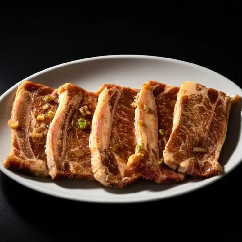 Marinated bone-in short ribs