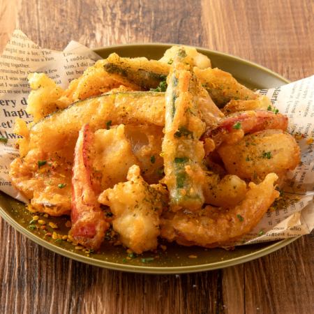活〆ハモと夏野菜のフリット
