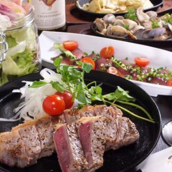 12月限定◆ヤマト豚ロースステーキや名物 豚玉など全8品★5000円 コース