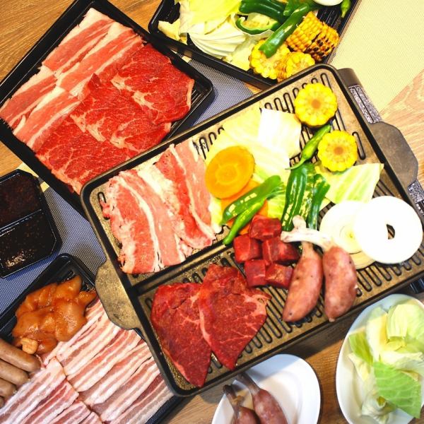 【150分】【食べ飲み放題】4800円バーベキューコース【高校生3200円・中学生2500円 小学生1,800円】
